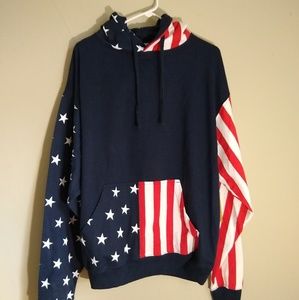 NWT American Flag Hoodie